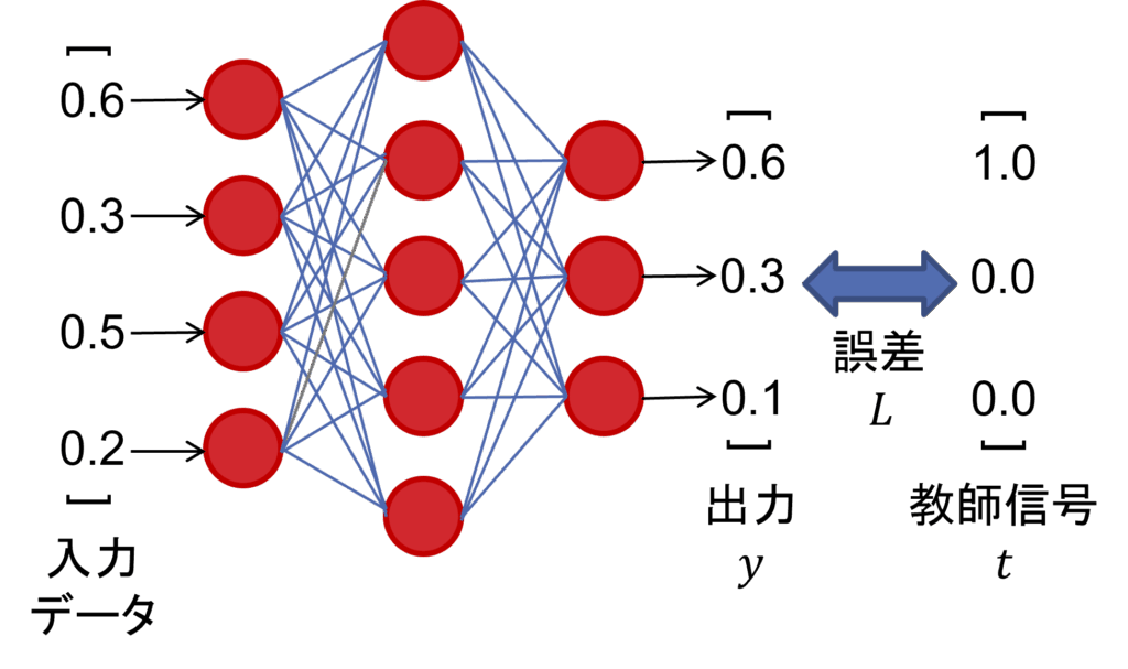 図7: モデル出力と損失